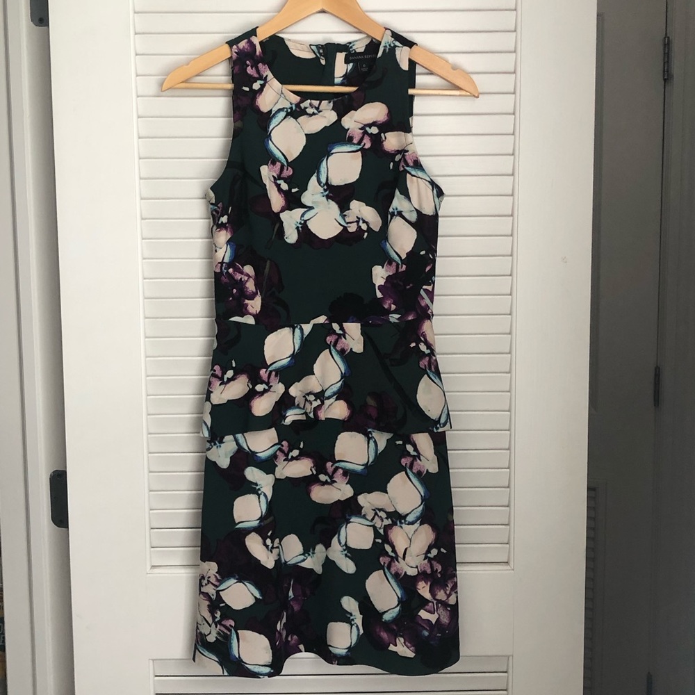 Fall Floral Dress for Weddings or Work Events